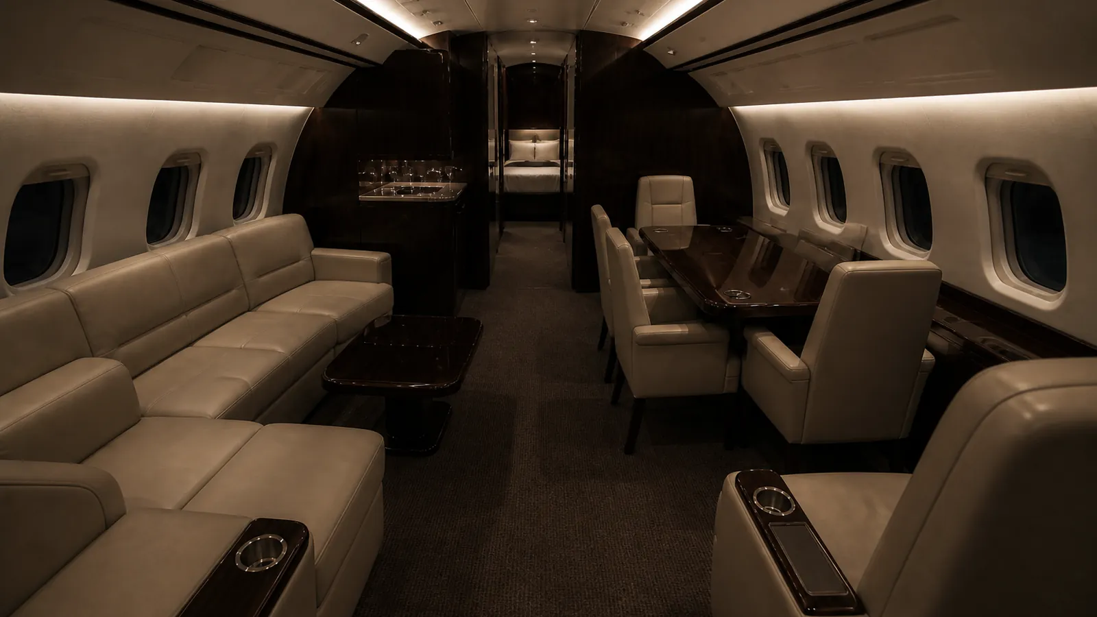Airbus ACJ319 cabin