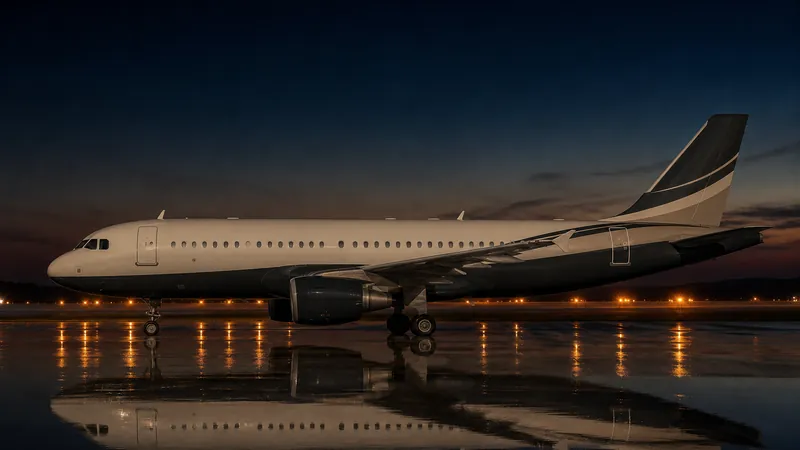 Airbus ACJ319 side profile