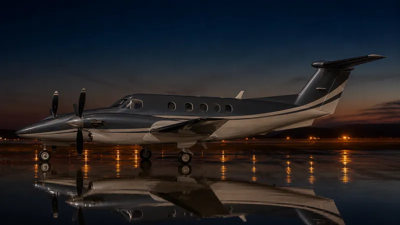 Beechcraft King Air 350i side profile