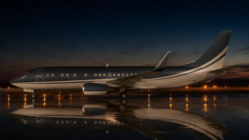 Boeing BBJ 737 side profile