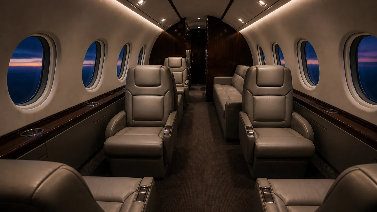 Bombardier Challenger 350 cabin