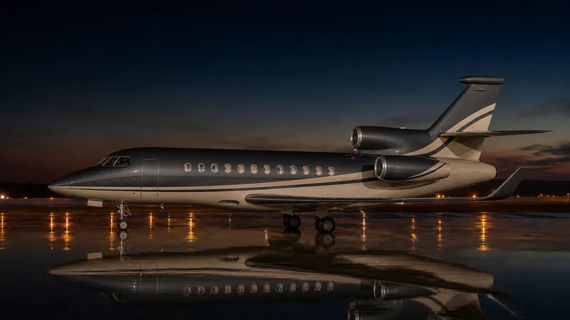 Dassault Falcon 900LX side profile