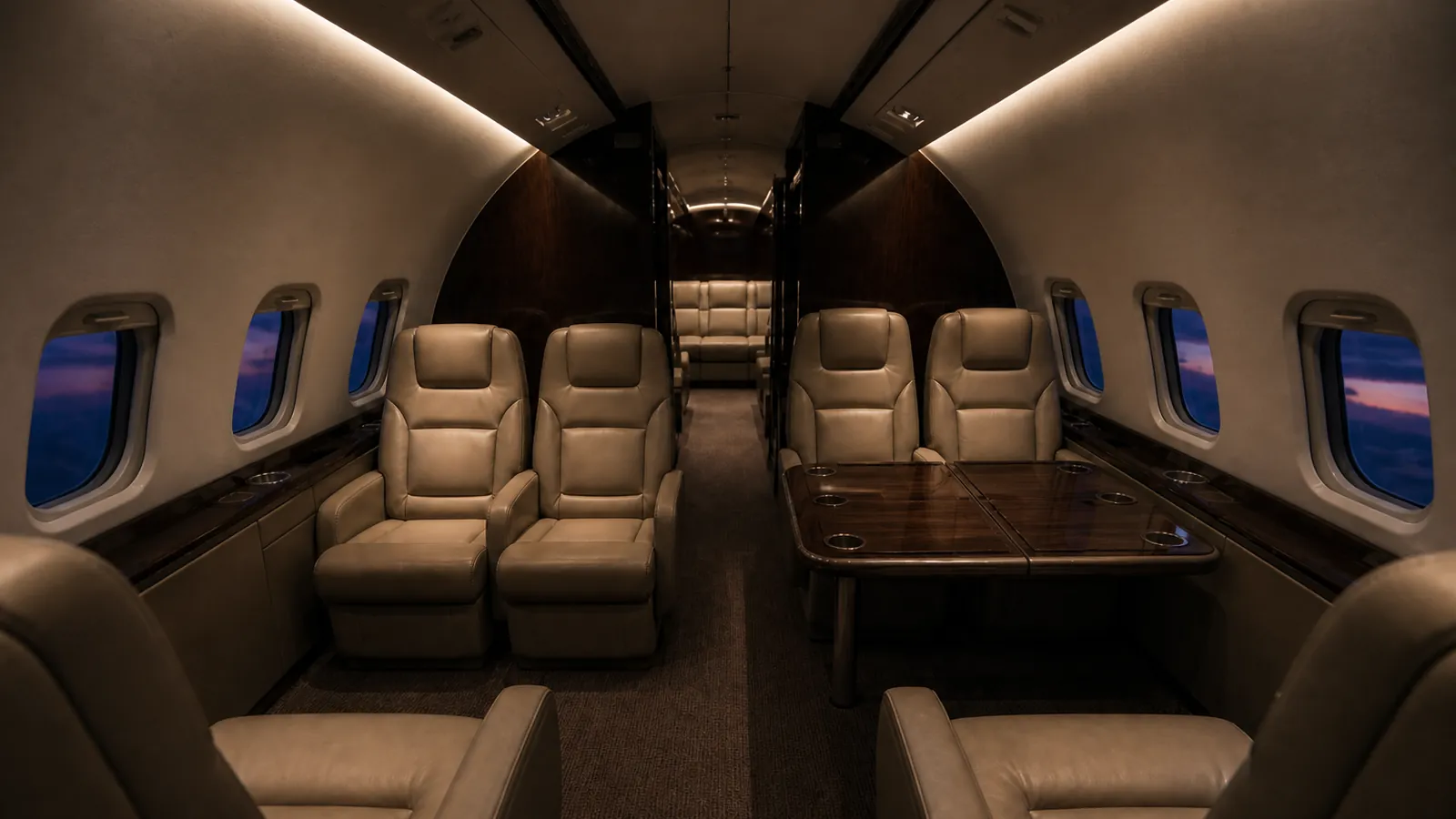 Embraer Legacy 650E cabin