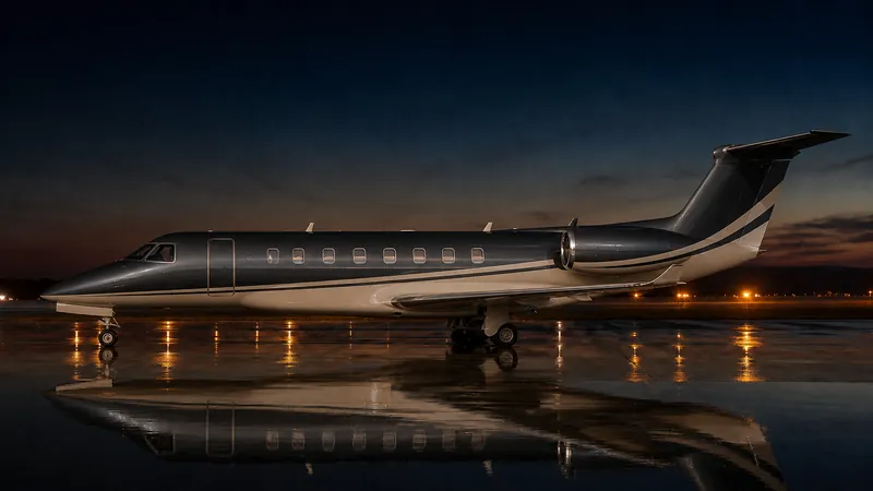 Embraer Legacy 650E side profile