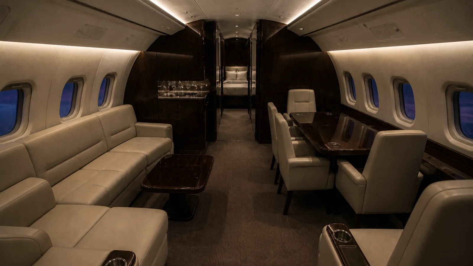 Embraer Lineage 1000E cabin