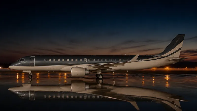 Embraer Lineage 1000E side profile