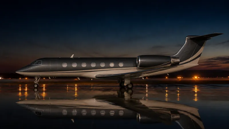 Gulfstream G450 side profile