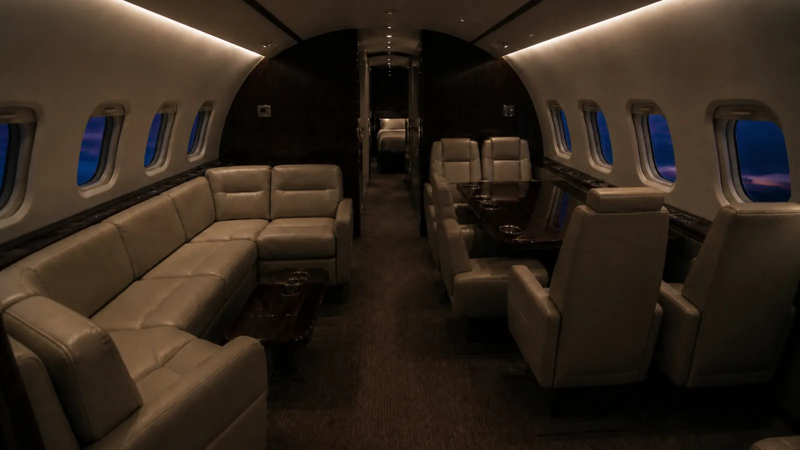 Gulfstream G650ER cabin
