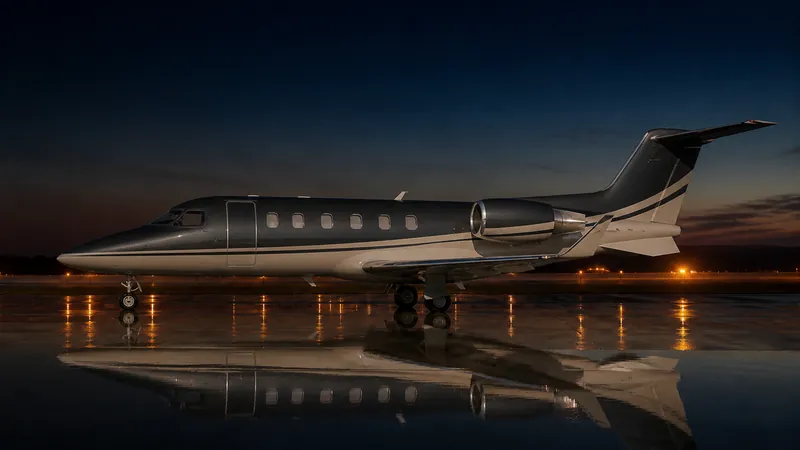 Learjet 60XR side profile