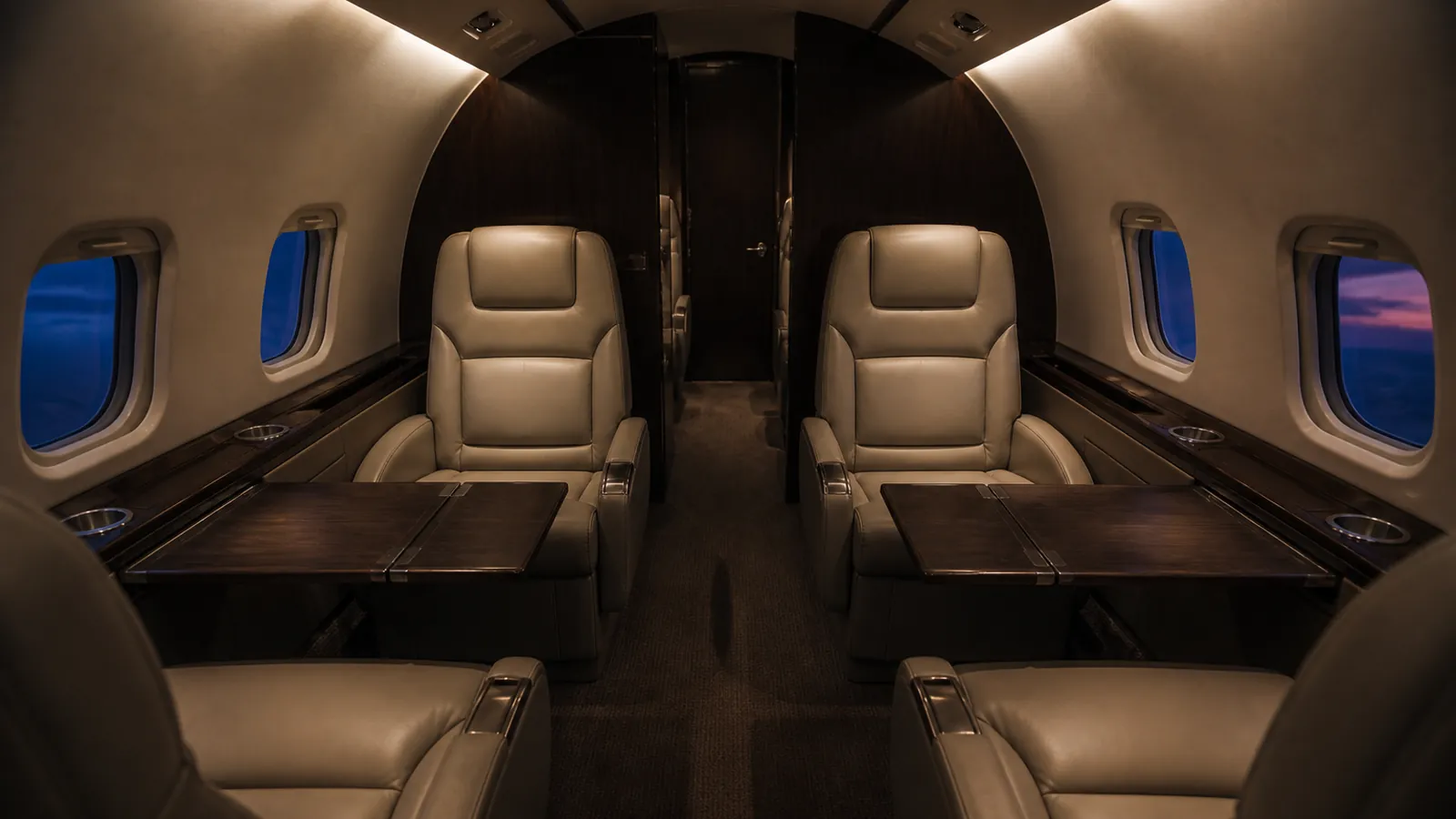 Light jet cabin