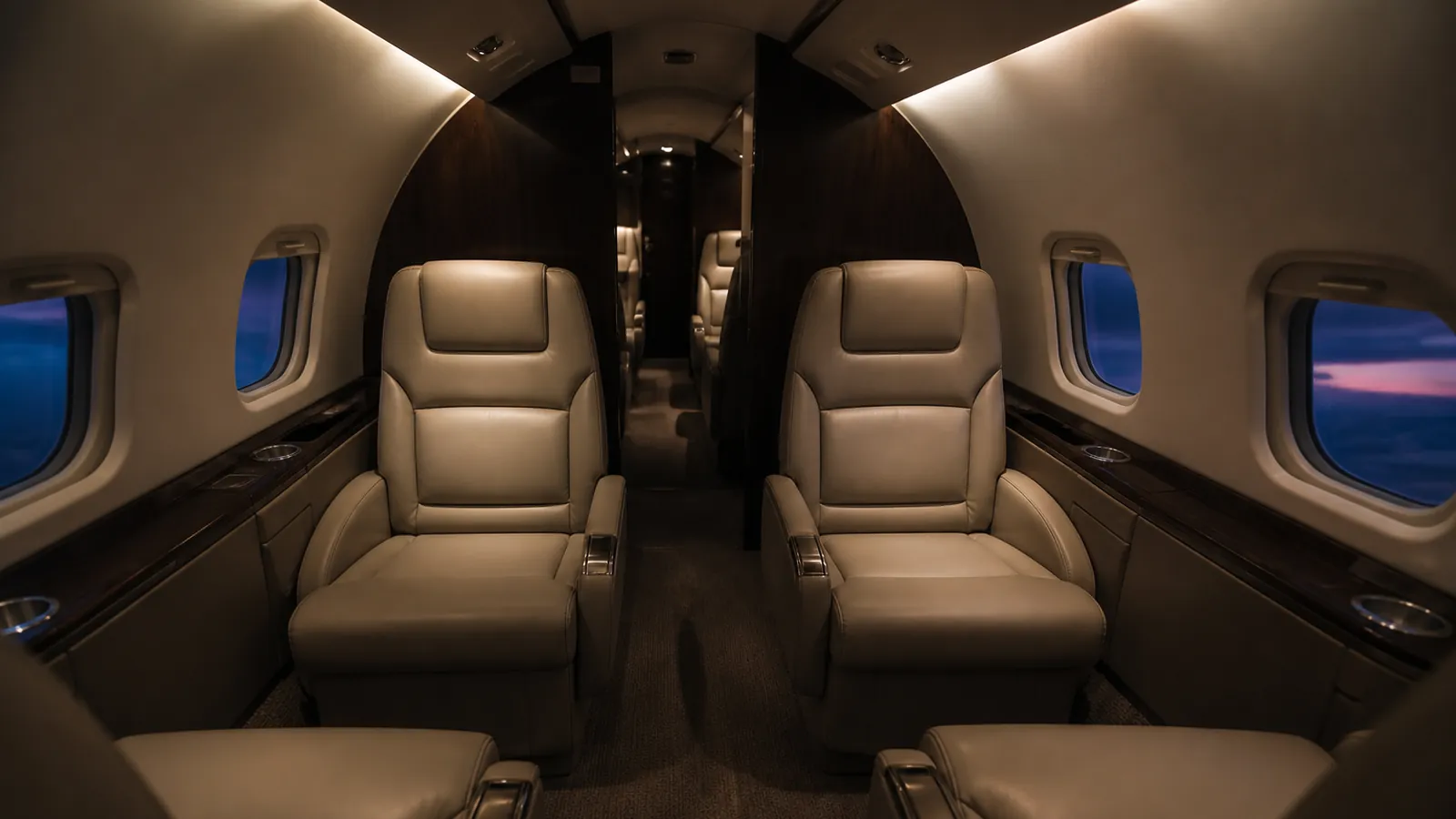 Turboprop cabin