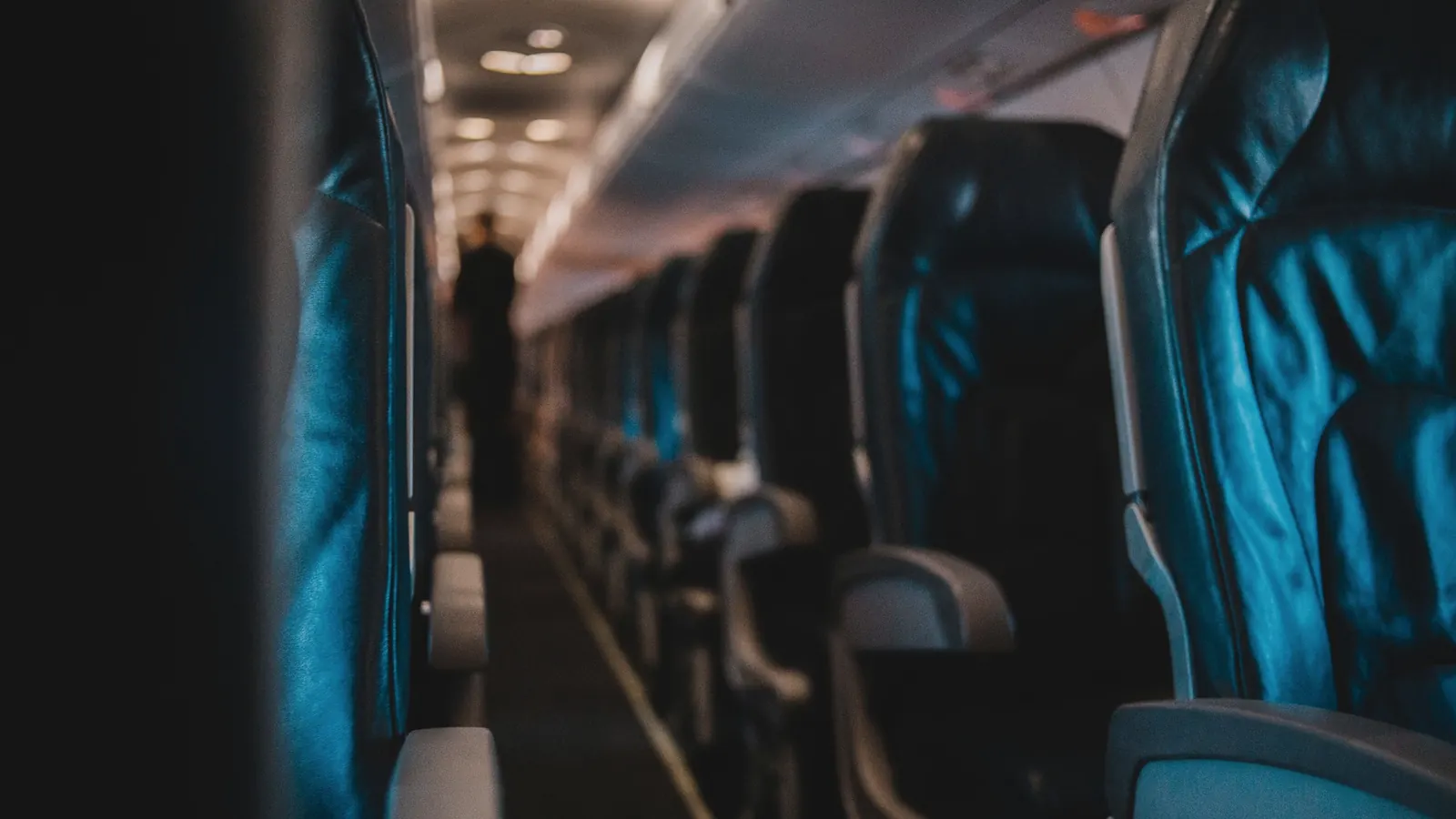 Rear cabin, illustrative of the class: business seating for staff, security and support.
