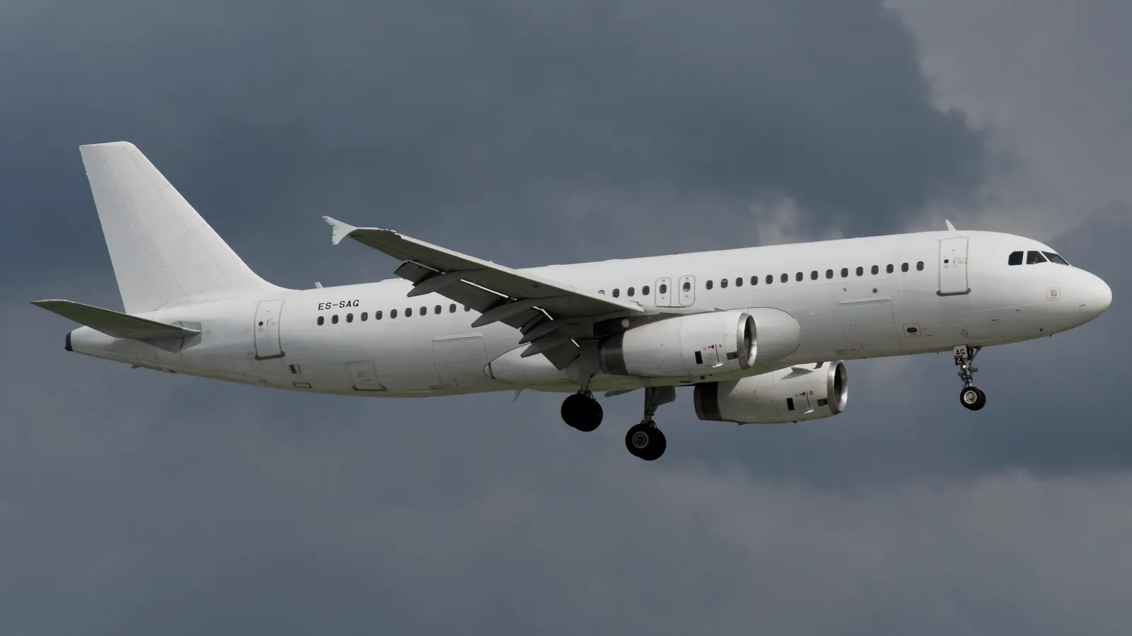 A narrow-body airframe with the seat rows taken out