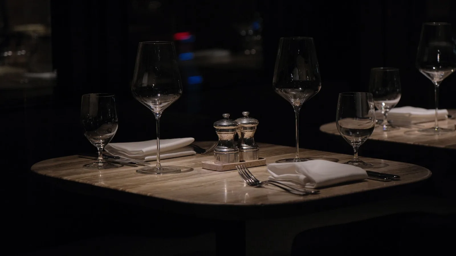 Table set for a private dinner